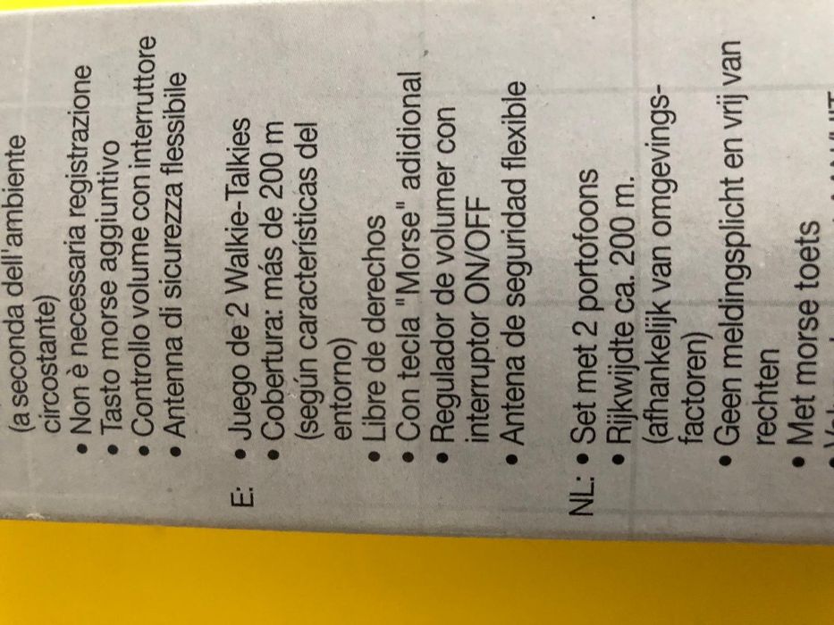 Walkie-tolki novo