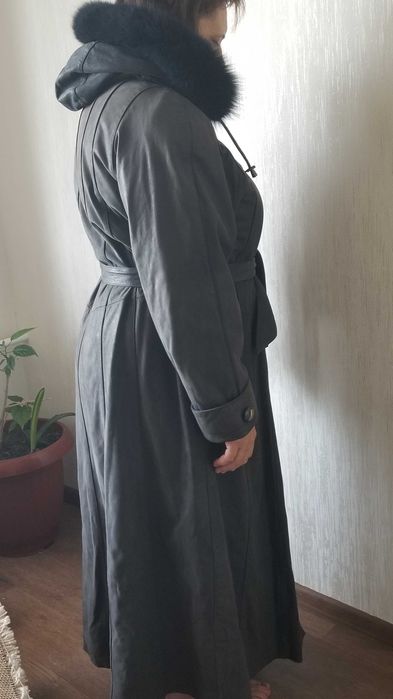 Пальто, Кожа, зима