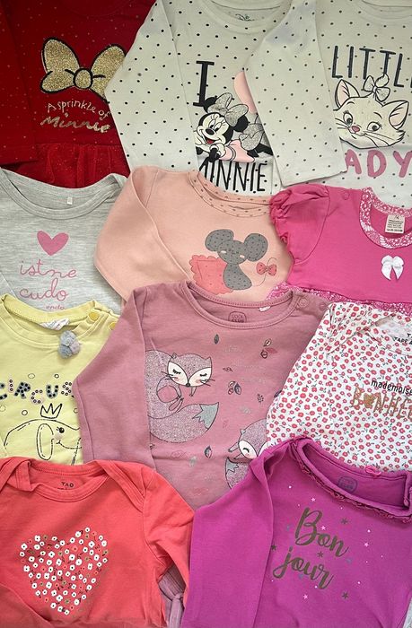 Zestaw ubrań dla dziewczynki rozmiar 74