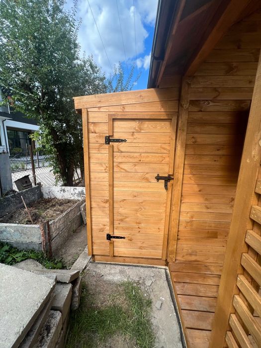 Domek letniskowy ogrodowy drewniany z tarasem "Orlando" 5x4