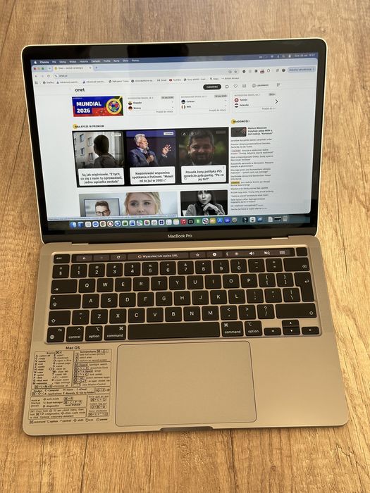 Apple Macbook Pro M1, 16 GB RAM, 1TB dysk twardy, 13”