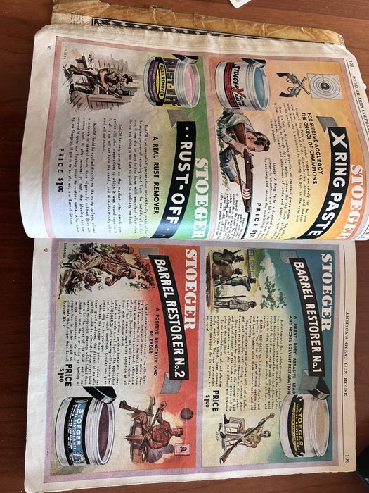 Catalogo ‘’THE SHOOTERS BIBLE nr 41 edição 1950 -STOEGER arms ammunition & equipment