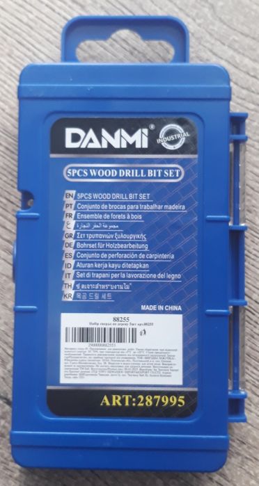 Набір свердл по дереву та металу