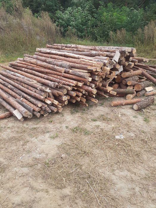 Stemple budowlane drewniane podpory stropowe szalunkowe sosnowe 290 cm 2.9 m