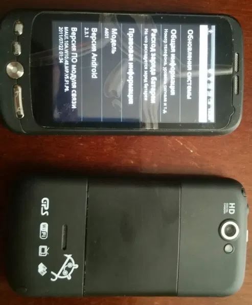 новый телефон на Android с GPS, BT, WIFI, 2SIM, камера 2Mp, IMEI