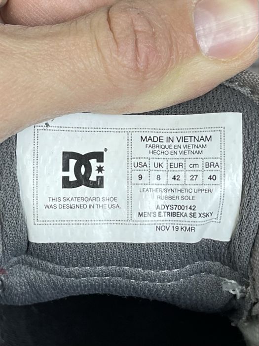 DC Shoeco USA кроссовки 42 размер кожаные яркие оригинал