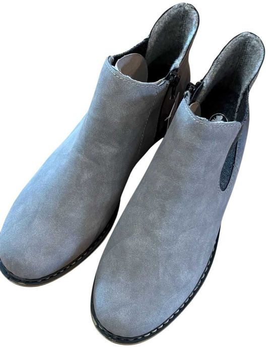 Botki Damskie RIEKER ROZMIAR 40 26cm Szare kod 2264