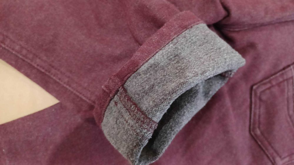 Calça cardada 7 anos  Zara cor de vinho