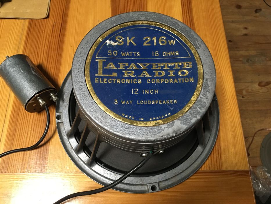 Вінтаж динаміки LAFAYETTE RADIO SK 216w пара