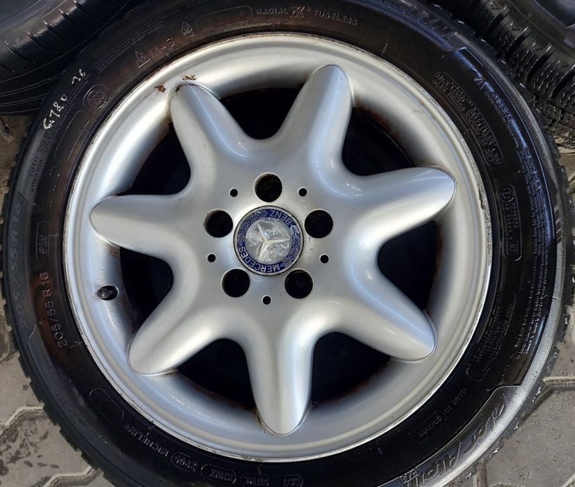 Jantes Mercedes R16 Com Pneus 205/55 Furação 5X112