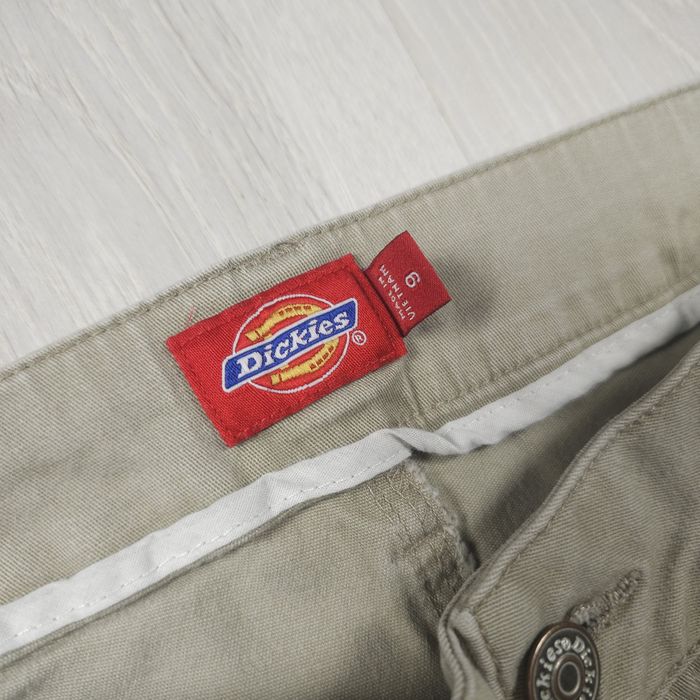 Calça Dickies Girl Bege Slim Fit em Algodão Estilo Elástico Roupa de T