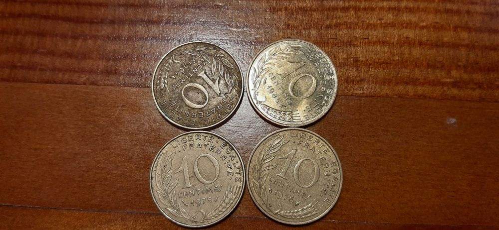 Moedas de França - Francos e Centimos - Antigos