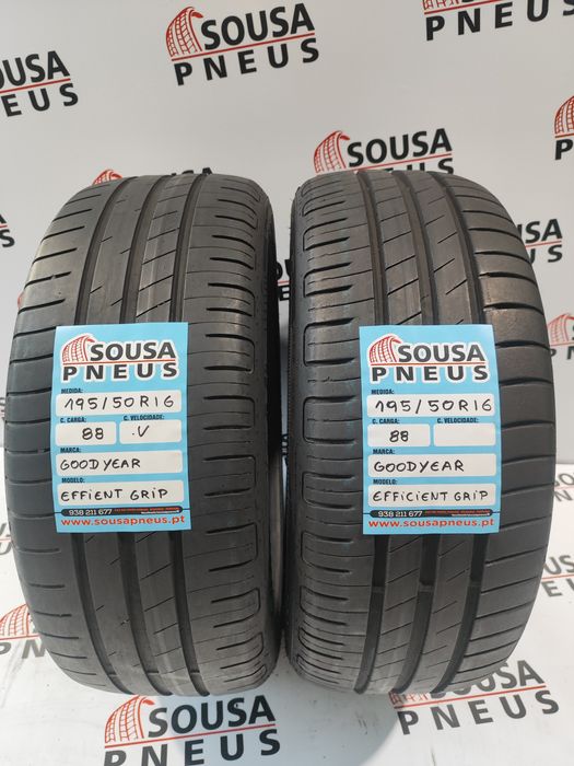 2 pneus semi novos 195-50R16 Goodyear - Oferta dos Portes