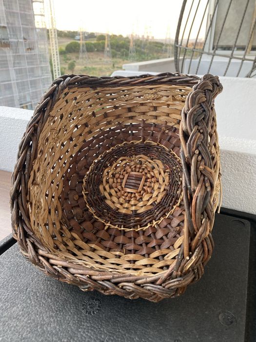 Cesta de Vime Artesanal – 38x30x21 cm