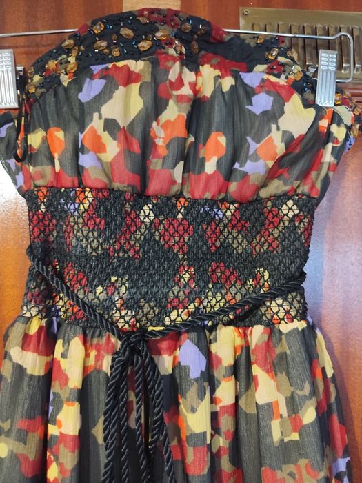 Vestido floral comprido
