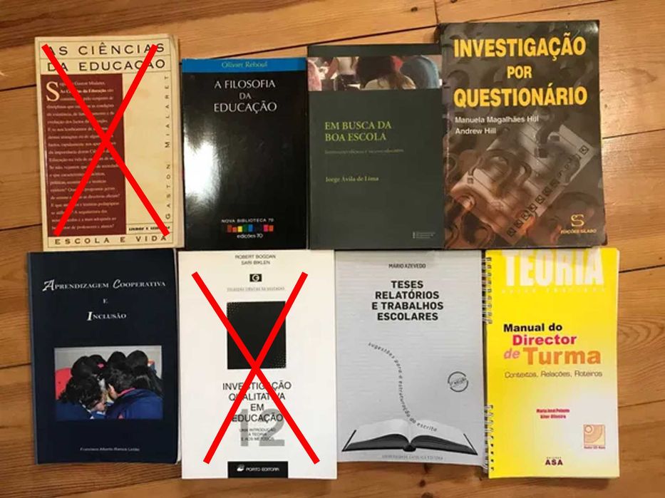 Conjunto de 6 livros de Educação