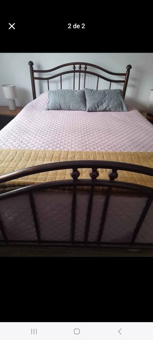 Cama de casal usada em muito bom estado