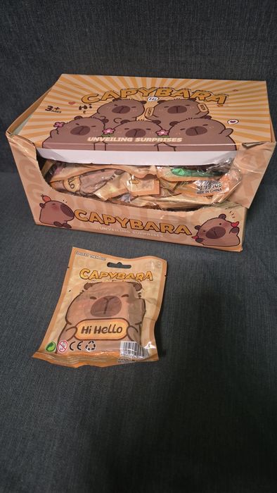 Zestaw Capybara 24szt nowe figurka i karta