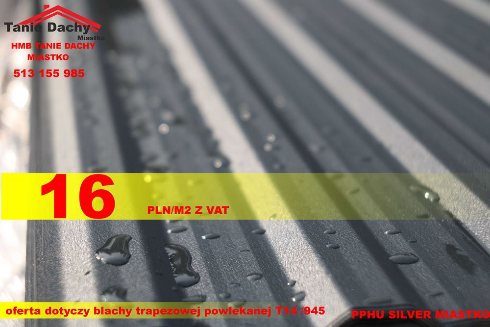 Blacha trapezowa T14 T18 kolor cena brutto