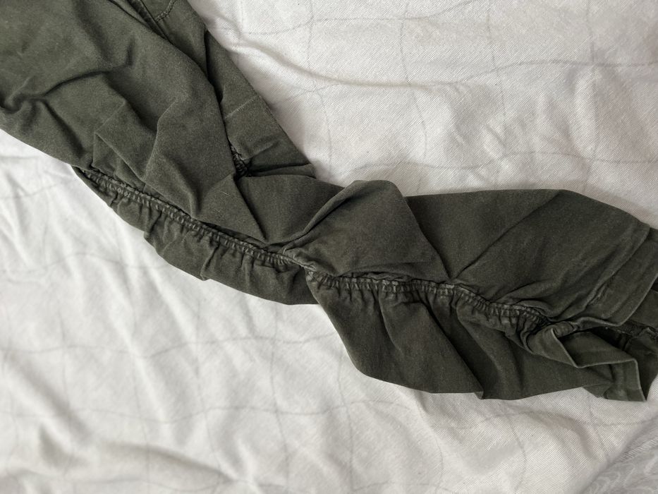 Meskie spodnie 34 98% bawełna butelkowa zieleń