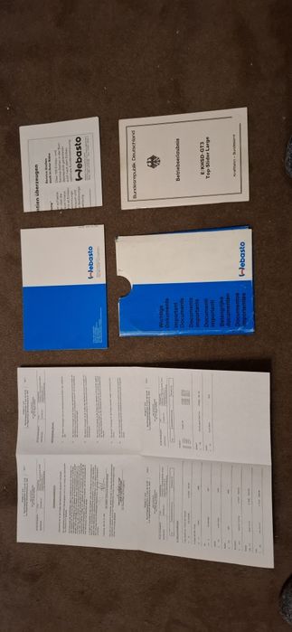 Instrukcje szyberdachu webasto opel vectra nissan i inne