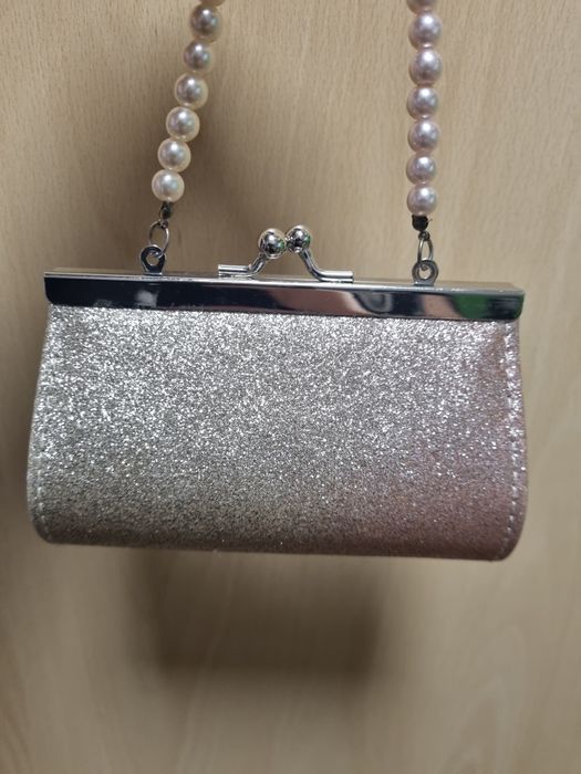 Torebka dziewczeca Monsoon brokatowa  elegancka  motyl