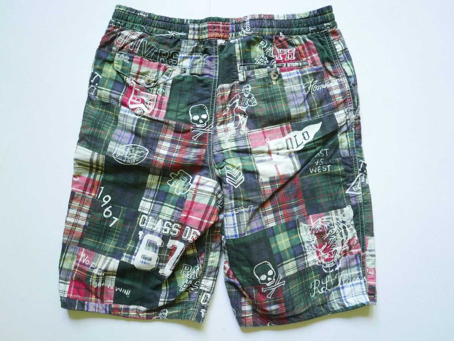 Szorty Krótkie spodenki Polo Ralph Lauren Dwustronne Madras Unikat S