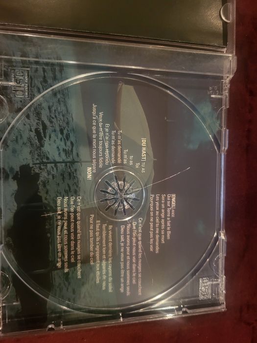 CD Rammstein - Sehnsucht - Edição Rara Francesa com Du Hast e Engel com tradução francesa