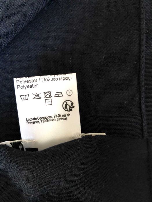 Szal Lacoste Unisex elegancki granat nowy z metkami