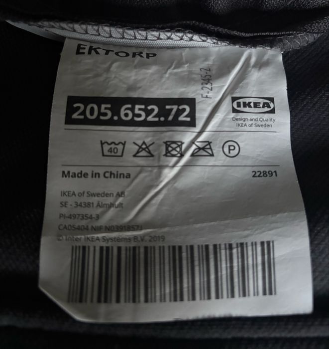 Pokrowiec poszycie Sofa  2 osobowa Ikea Ektorp