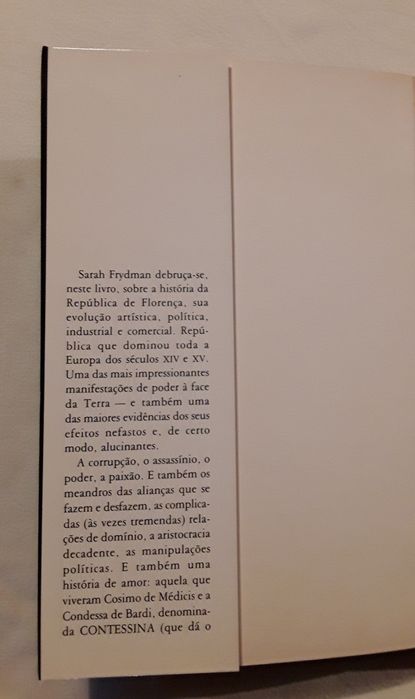 Livro: Contessina, a lenda dos Médicis, de Sarah Frydman