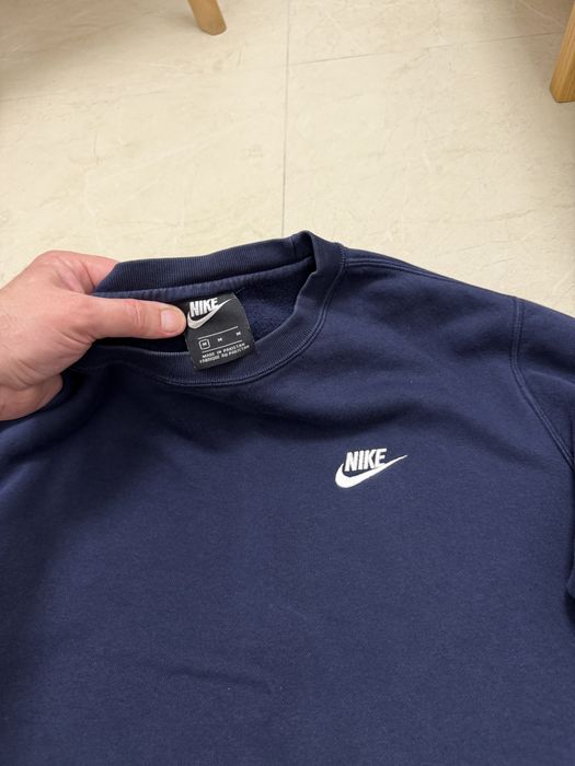 Свитшот Nike на флисе Темно синий (оригинал)