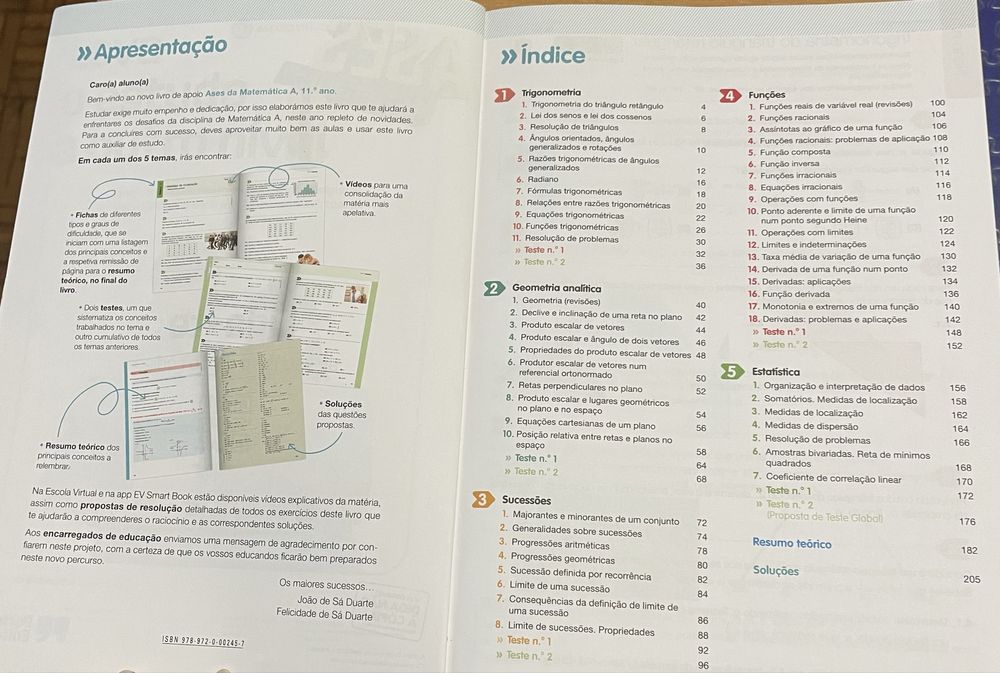 Livro de Apoio Escolar - Matemática 11º ano