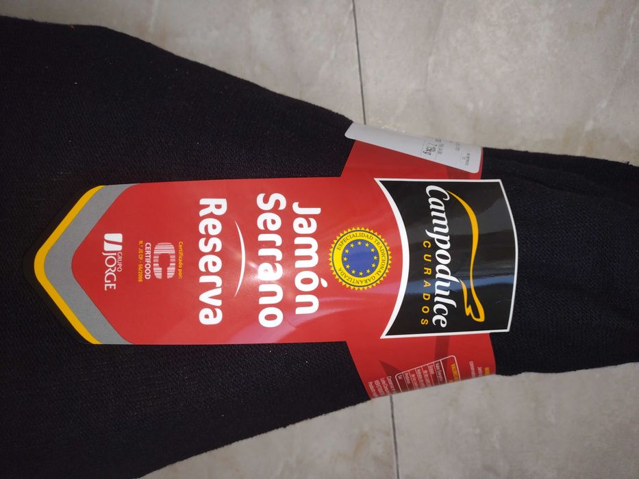 Presunto inteiro (7 kg) Jamon Serrano - NOVO