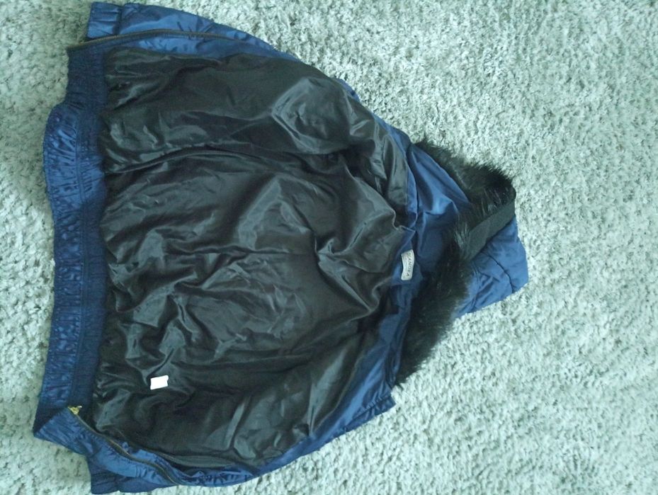 Куртка жіноча коротка для вагітних синього кольору