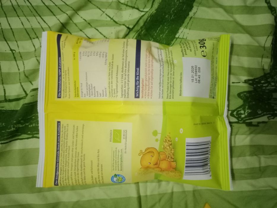 Органічні палички мультизлакові Hipp 8+ дитячі корисний перекус