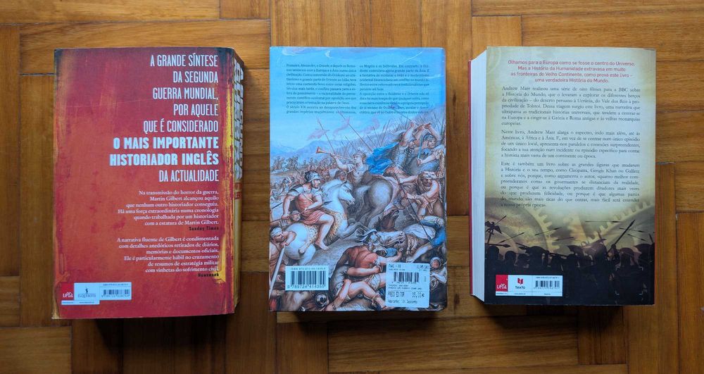 3 Livros de História (Segunda Guerra Mundial, História do Mundo