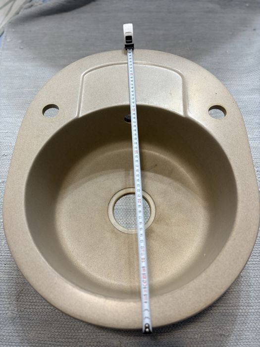 Zlewozmywak granitowy + bateria + syfon