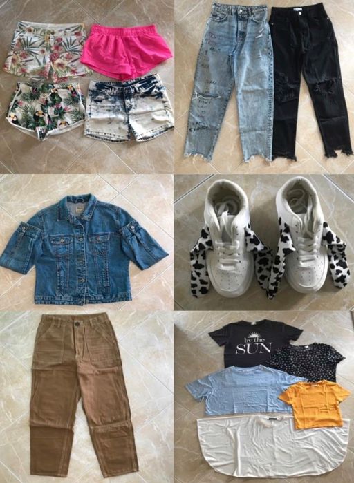 Lote de 14 peças de roupa de várias marcas