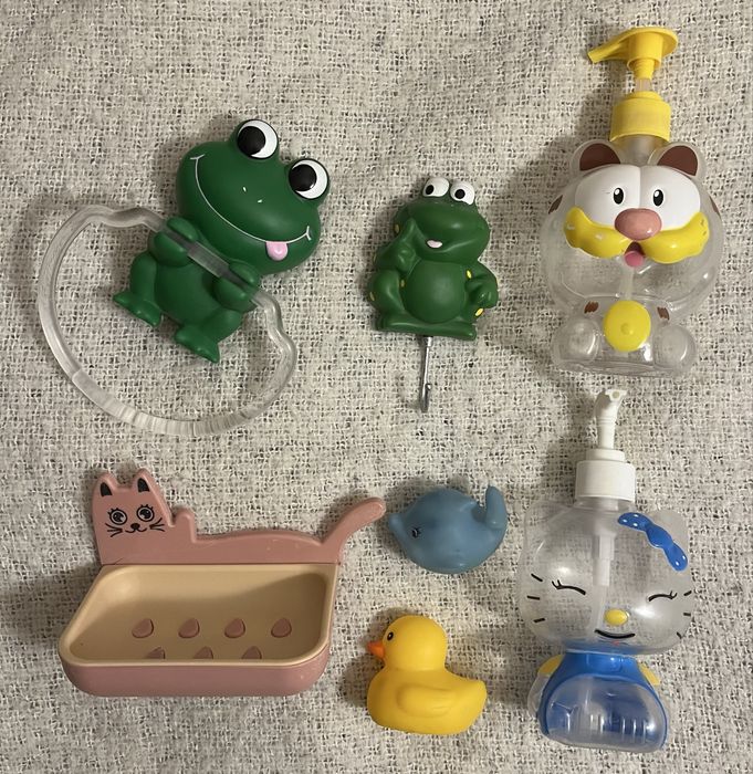 Игрушки для купания ванной для ребенка дозатор для мыла крючки