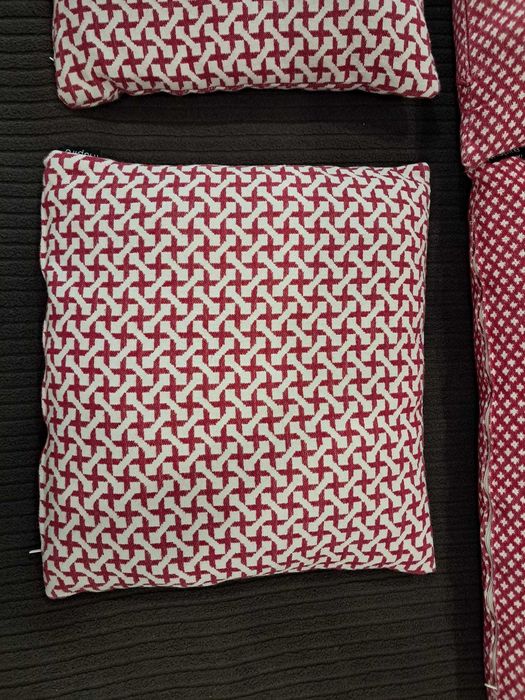 Almofadas de decoração tons vermelho - fronhas