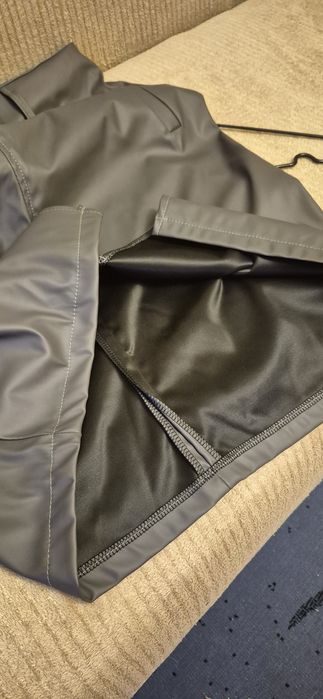 Спідниця екошкіра з поясом