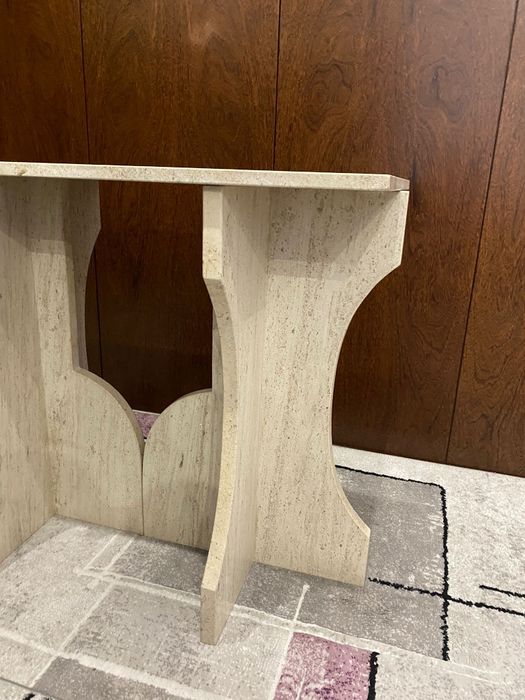 Mesa em pedra moca creme 98x52