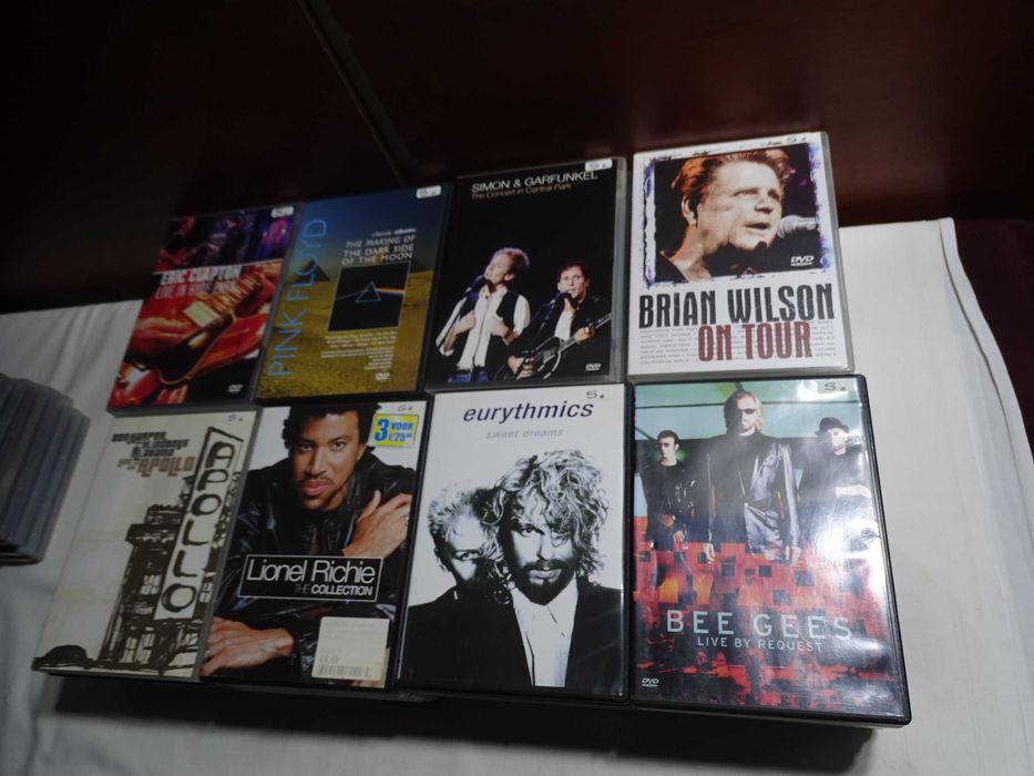 DVDs musicais em bom estado-5 euros cada artigo