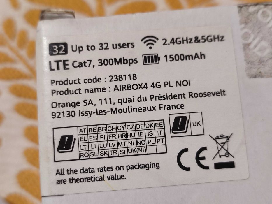 Huawei E5783 Router 4G Cat.7 300mbps Hotspot