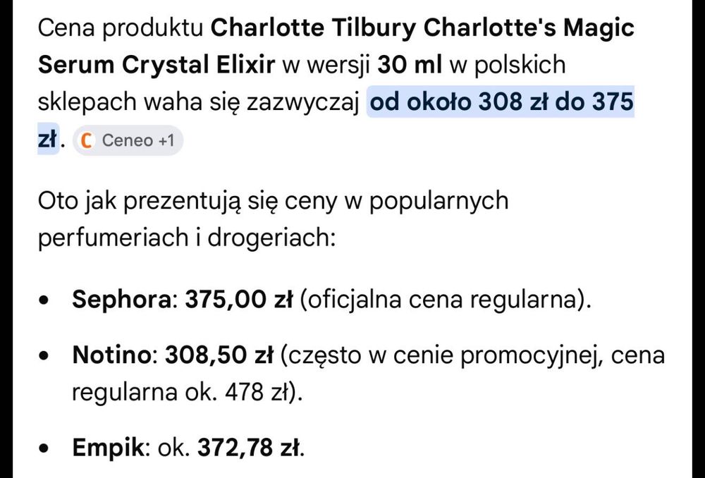 Charlotte Tilbury serum 30 ml nowe