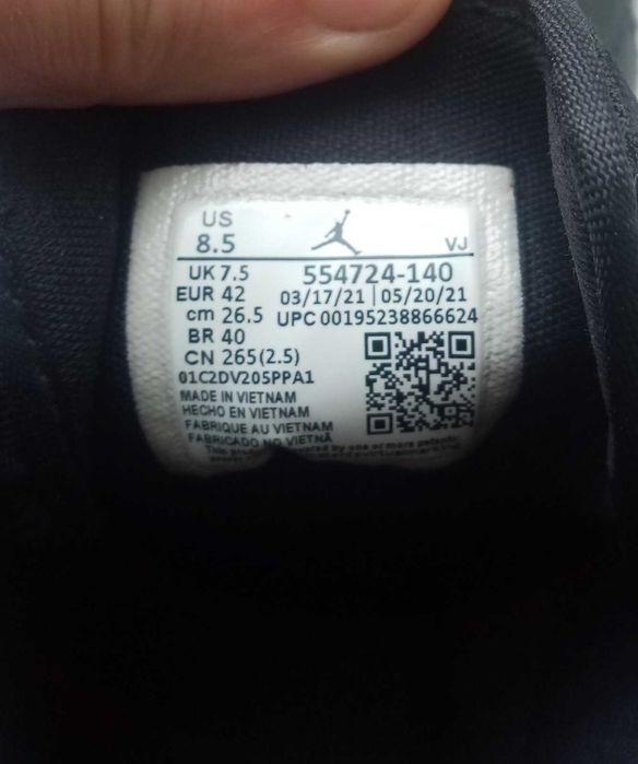 Оригінал. чоловічі кросівки nike air jordan 1 mid racer  554724-140