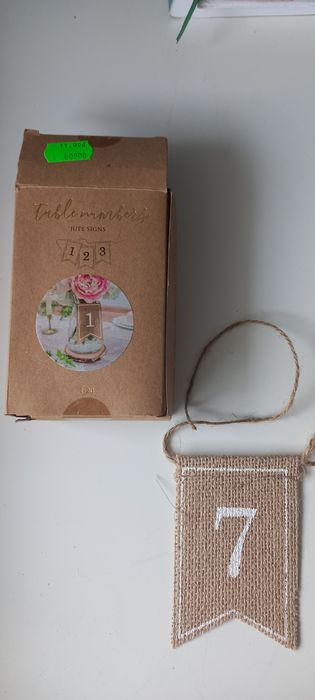 Dekoracja ślub, numery stołów