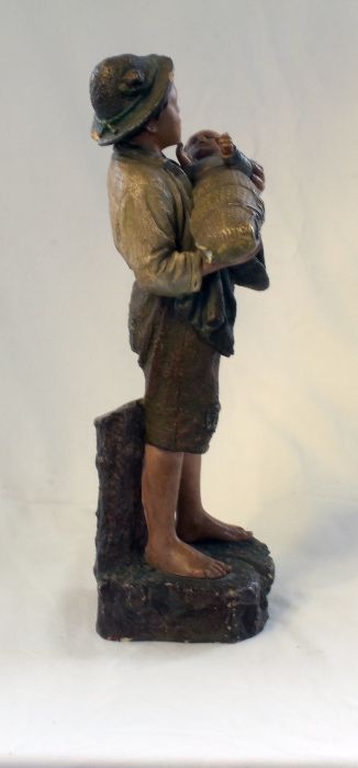 Figura de  Bernard Bloch em Terracota policromada anos 30