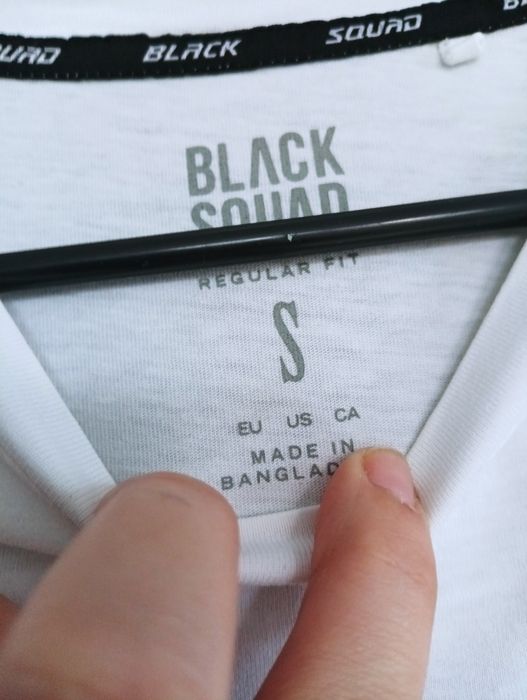 S biały t-shirt koszulka z odblaskiem męska młodzieżowa